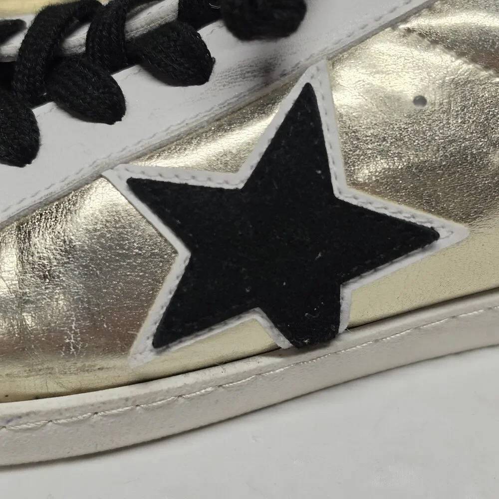 Vintage Havana Bianca Multi Glitter Gold Women's Sneakers Shoes Black Star 10